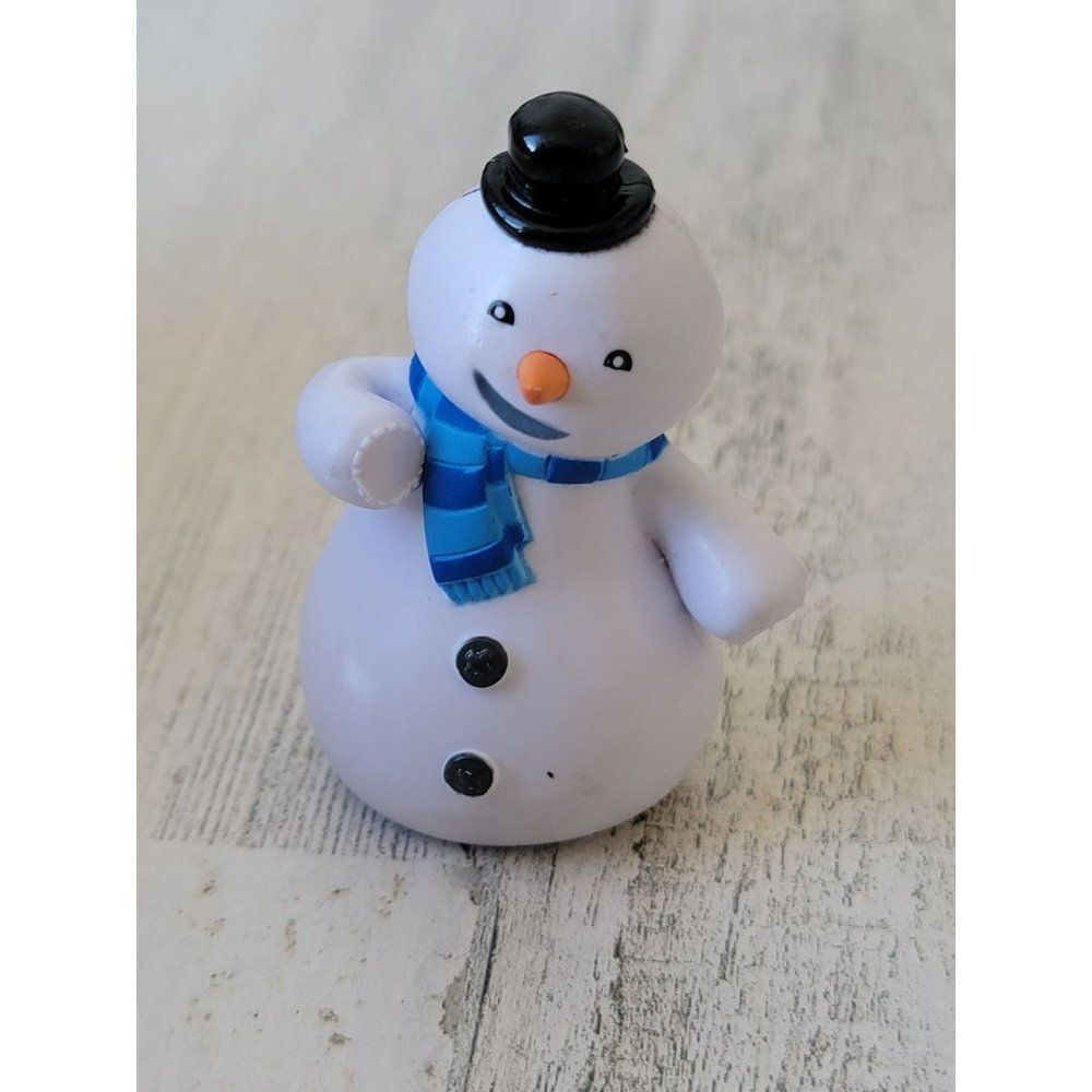 Disney snowman top hat scarf snow Xmas toy figure